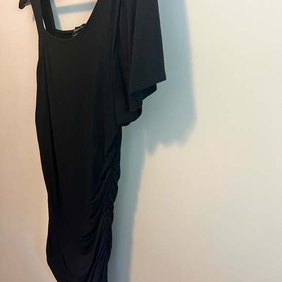 Black one shoulder top - Picture 3 of 4